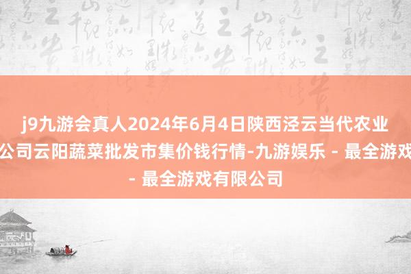 j9九游会真人2024年6月4日陕西泾云当代农业股份有限公司云阳蔬菜批发市集价钱行情-九游娱乐 - 最全游戏有限公司