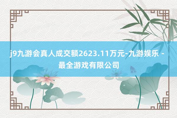 j9九游会真人成交额2623.11万元-九游娱乐 - 最全游