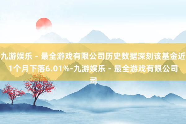 九游娱乐 - 最全游戏有限公司历史数据深刻该基金近1个月下落